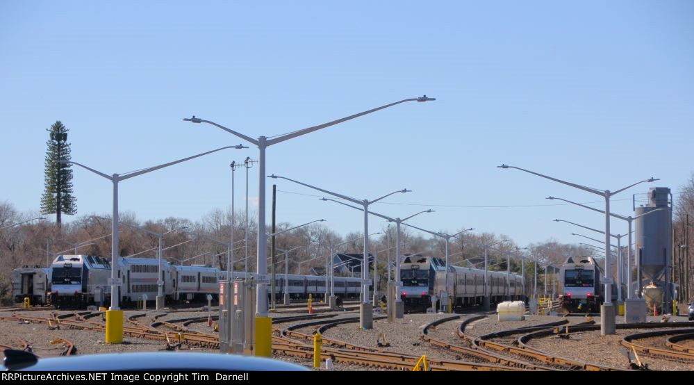 NJT 4520, 4527, 4542 lay over for the weekend here